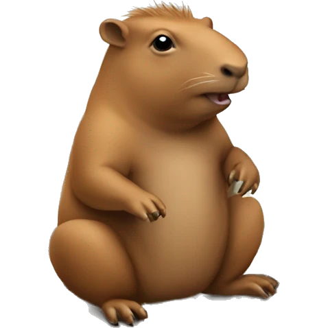 Capibara playing chess emoji