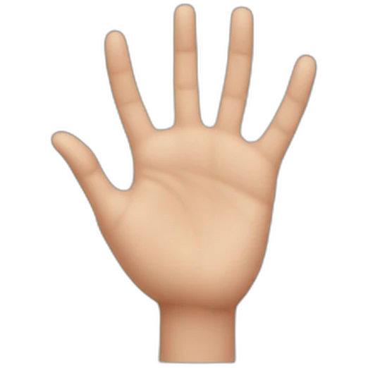 Hand heart emoji
