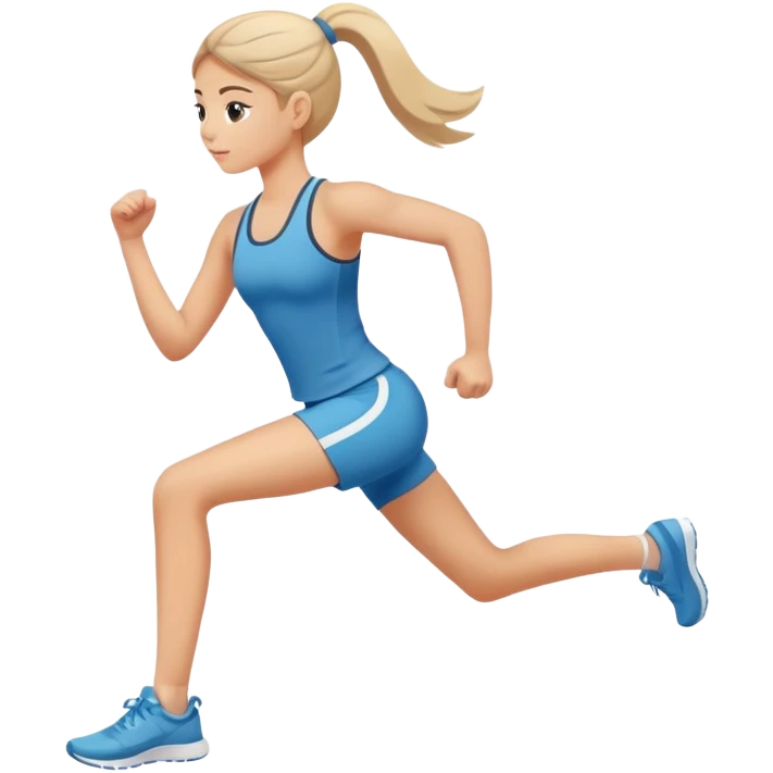 A girl exercising  emoji