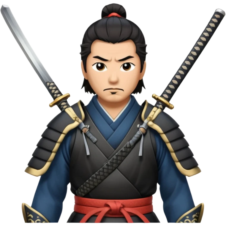 A disciplined samurai with sharp gaze, traditional armor, and a sleek katana drawn halfway.
 emoji