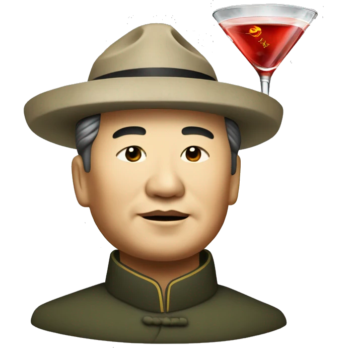 Mao Zedong with Martini emoji
