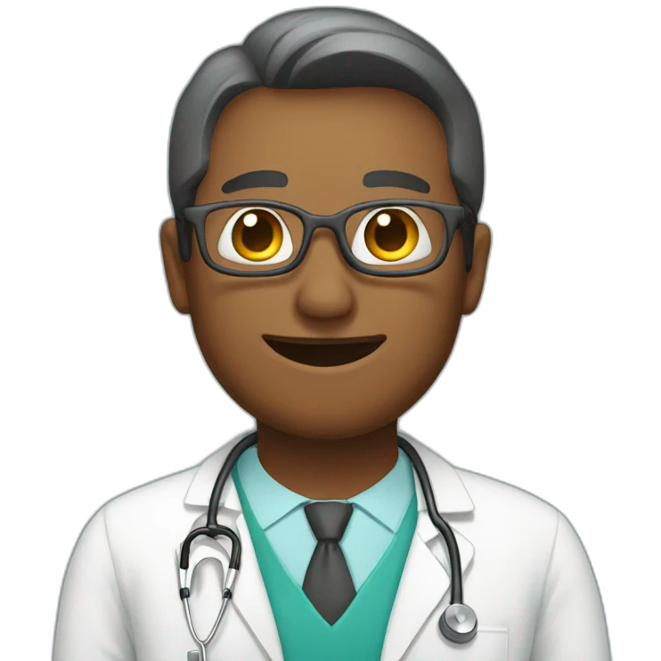 Doctor and patient emoji