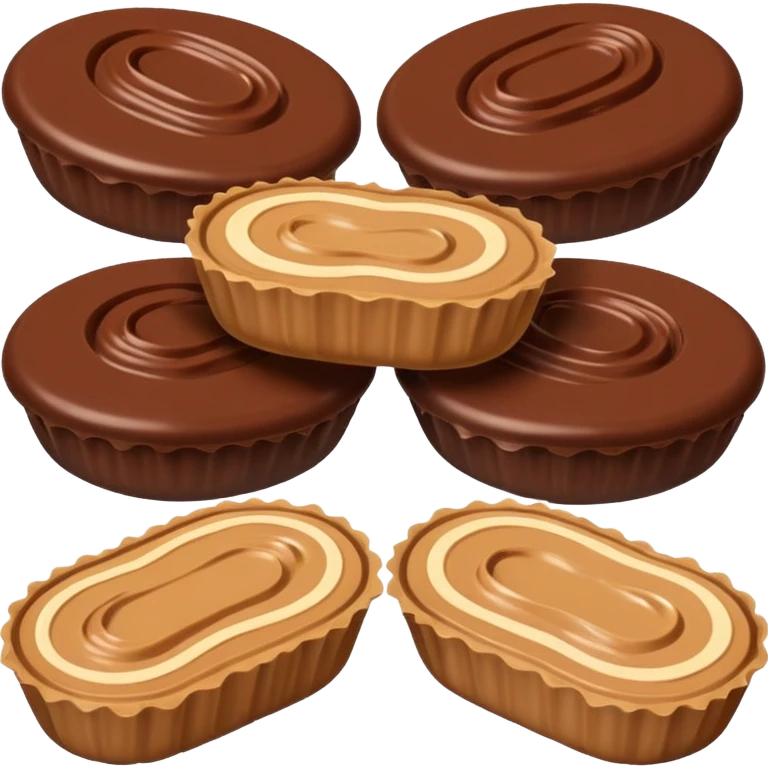 delicious buckeye candy, simple and appetizing emoji