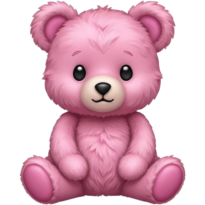 Pink bear emoji