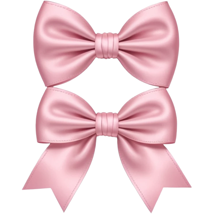 Light pink bows emoji