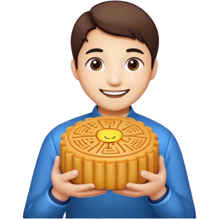 Giving moon cake to some one  emoji