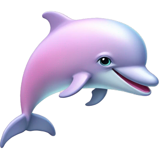 Pastel-pink-colors-dolphin emoji