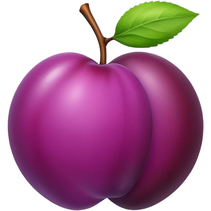 Plum emoji