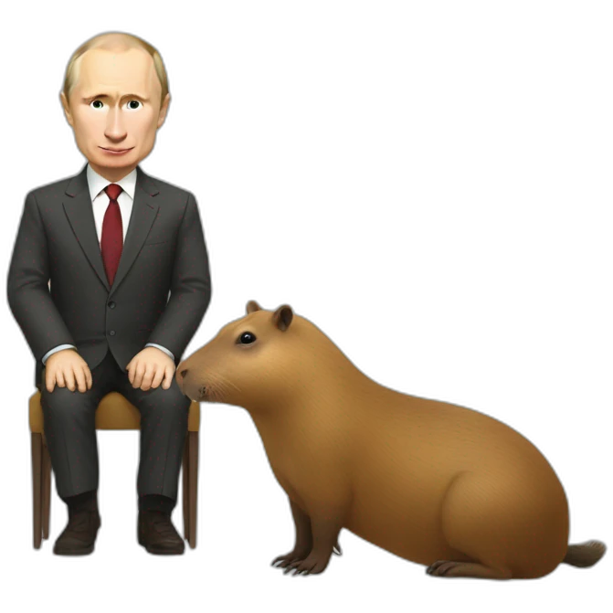 Putin and capybara emoji