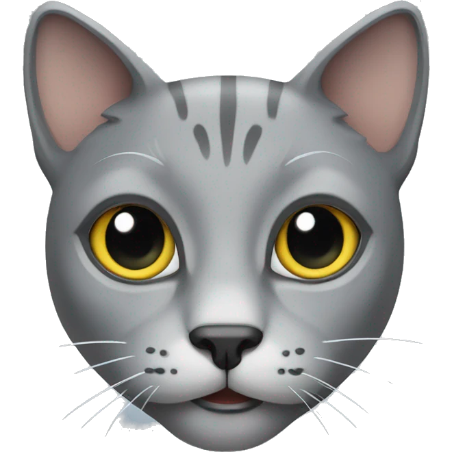 Grey cat  emoji