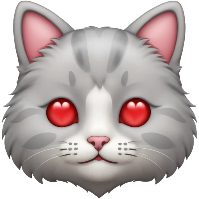 A cat face emoji with heart eyes emoji