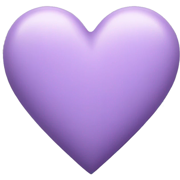 Pastel purple heart emoji