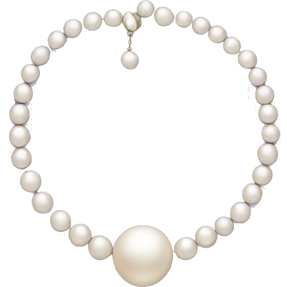 pearl necklace emoji