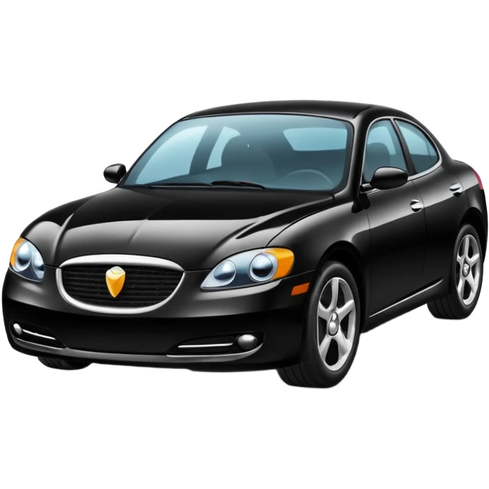A black colour car emoji