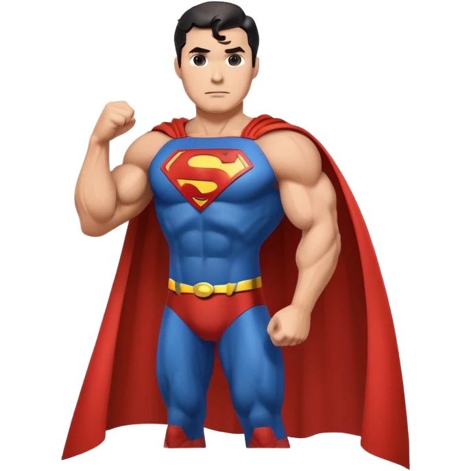 superman with cape emoji