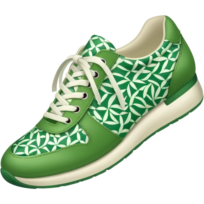 green patterned shoes  emoji