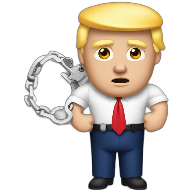 trump-in-handcuffs emoji