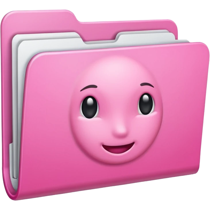 simple mix pink folder emoji
