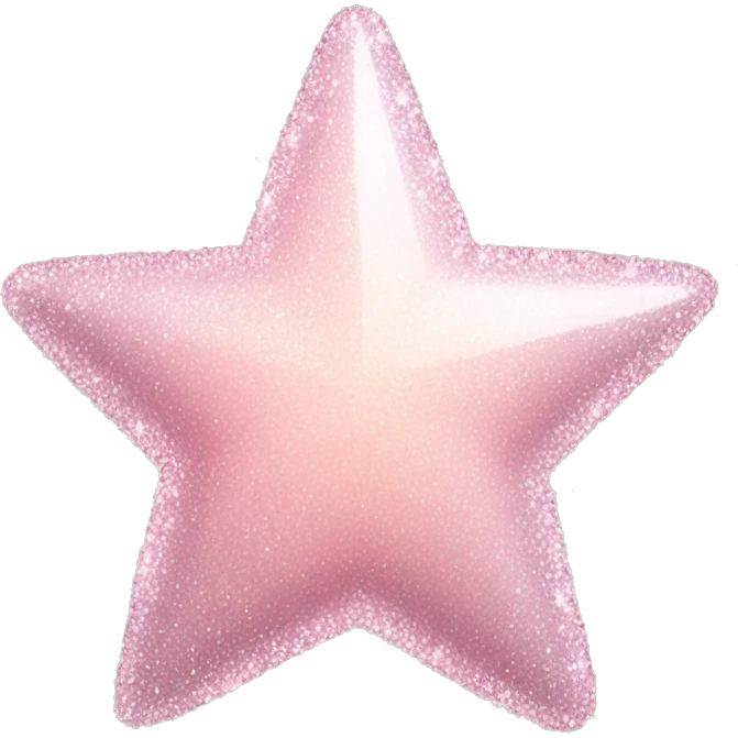pale pink star sparkle emoji
