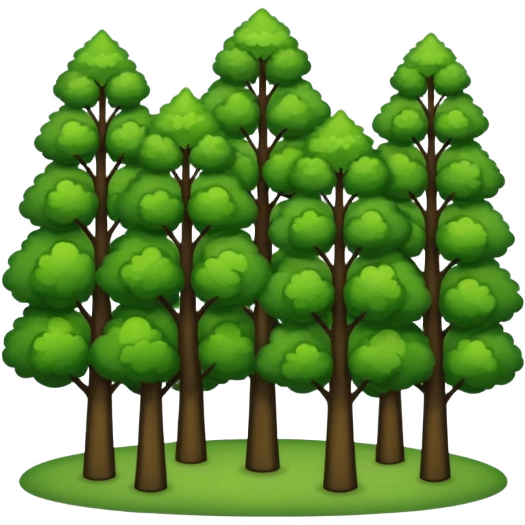 In our hometown, there’s plenty of trees emoji