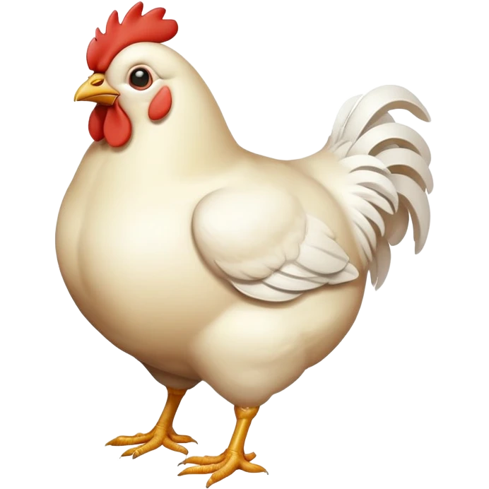 Chicken butt emoji