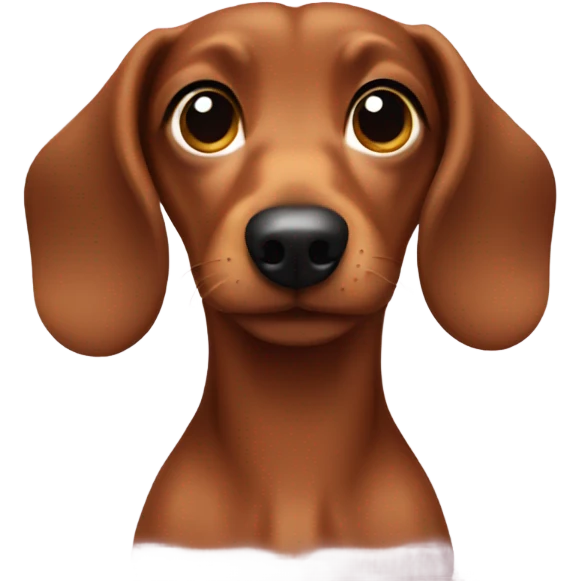 mini dachsund brown emoji