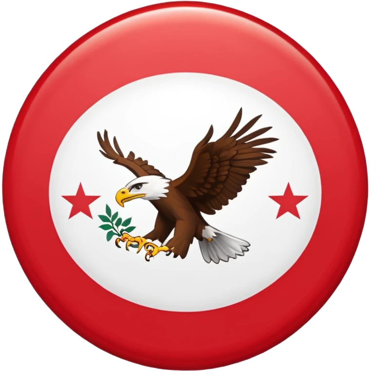 Flag emoji of 1992 dardania flag woth blue background red circle and eagle on circle im this shape: 🏴 emoji