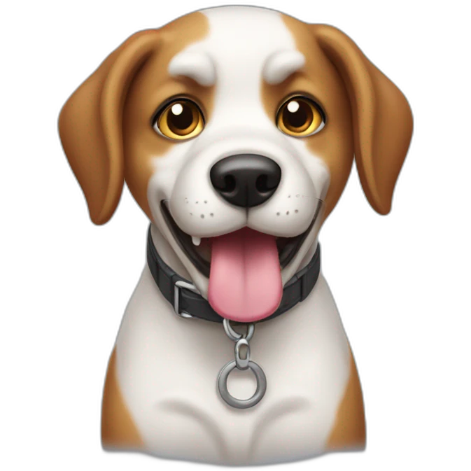 halp dog mascot emoji