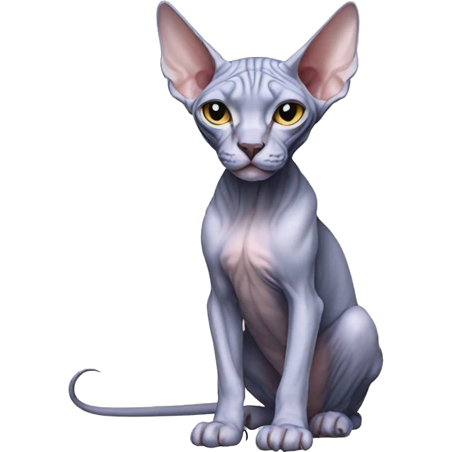Sphynx full body emoji