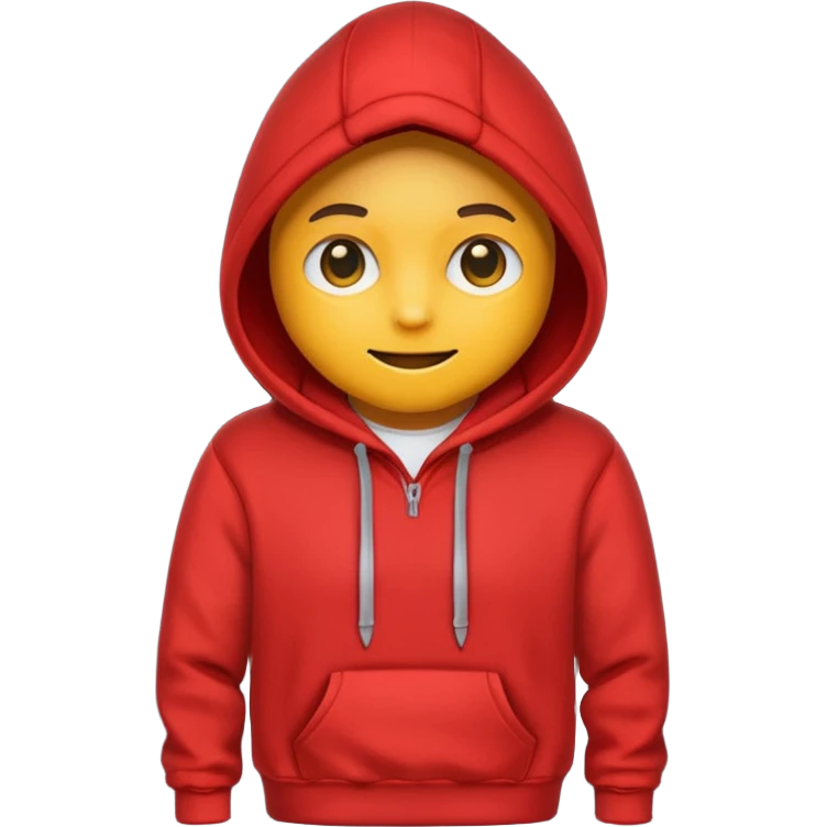 red hoodie emoji