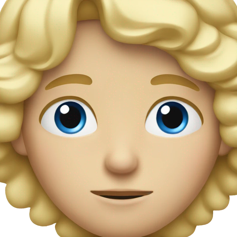 A sleepy blonde boy with blue eyes emoji