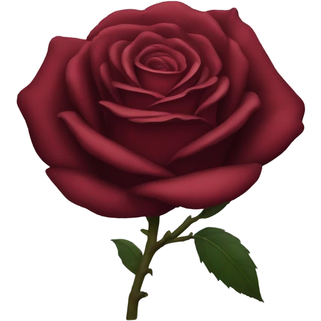 Dark red rose emoji