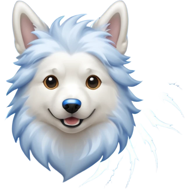dog with electric lightning waves emoji