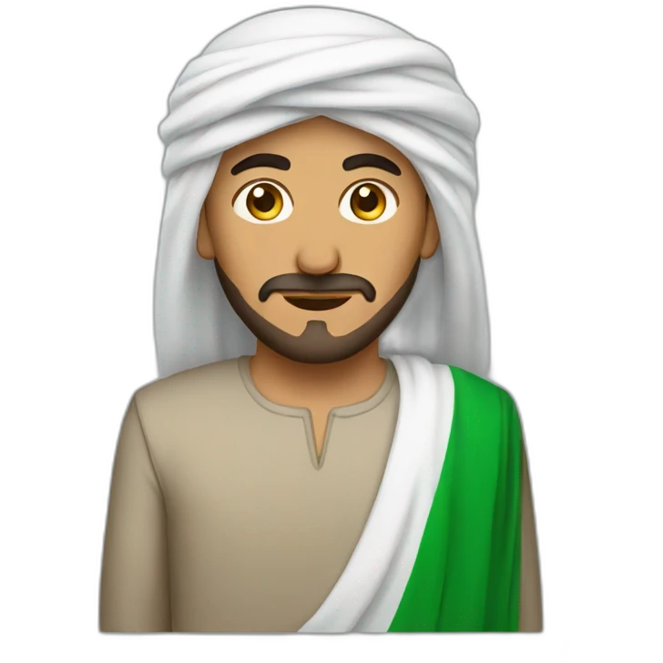 man arab in algeria emoji