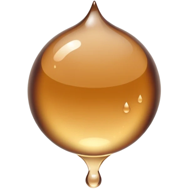 Brown water droplet emoji