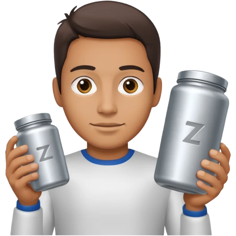 Man holding a Zyn container emoji