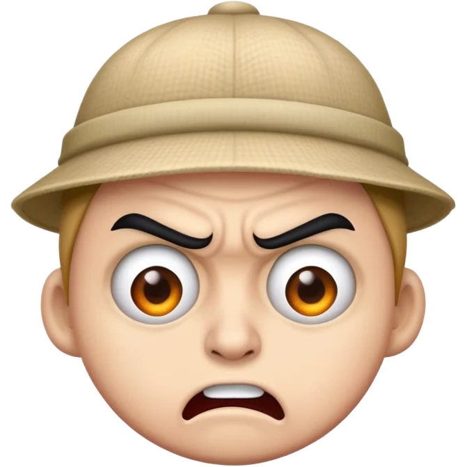 Angry and funny combo emoji