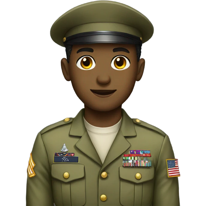 military boy in uniform emoji