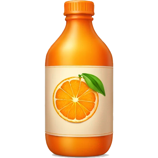 Bottle of orange  emoji