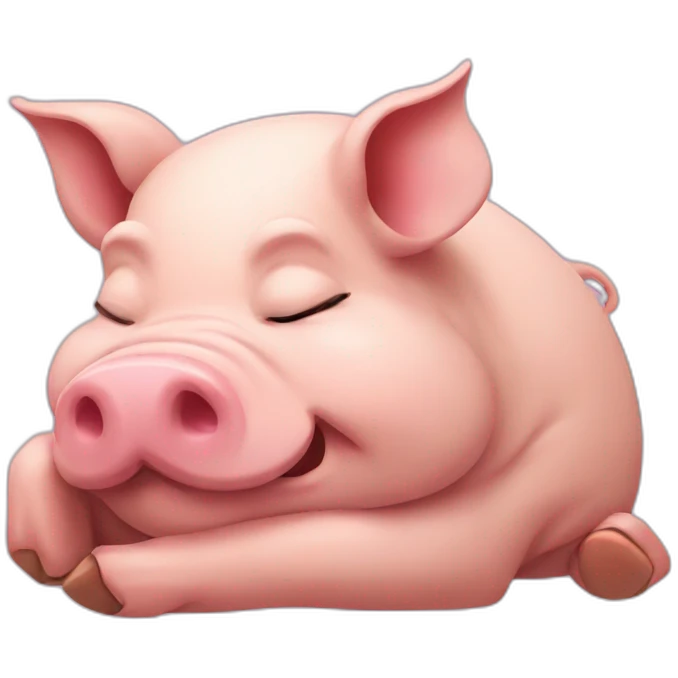 Pig slepping emoji