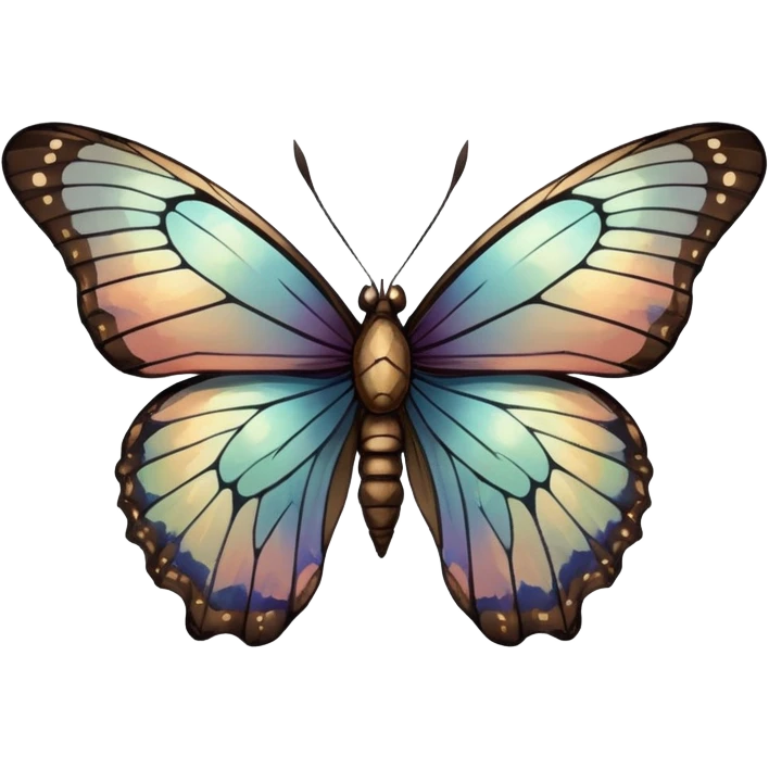 dead cracked butterfly emoji