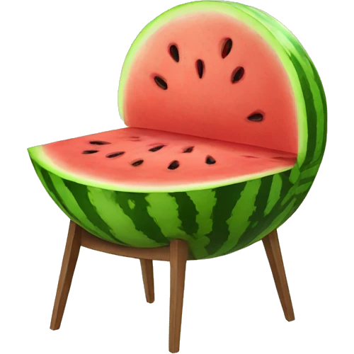 Watermelon chair emoji