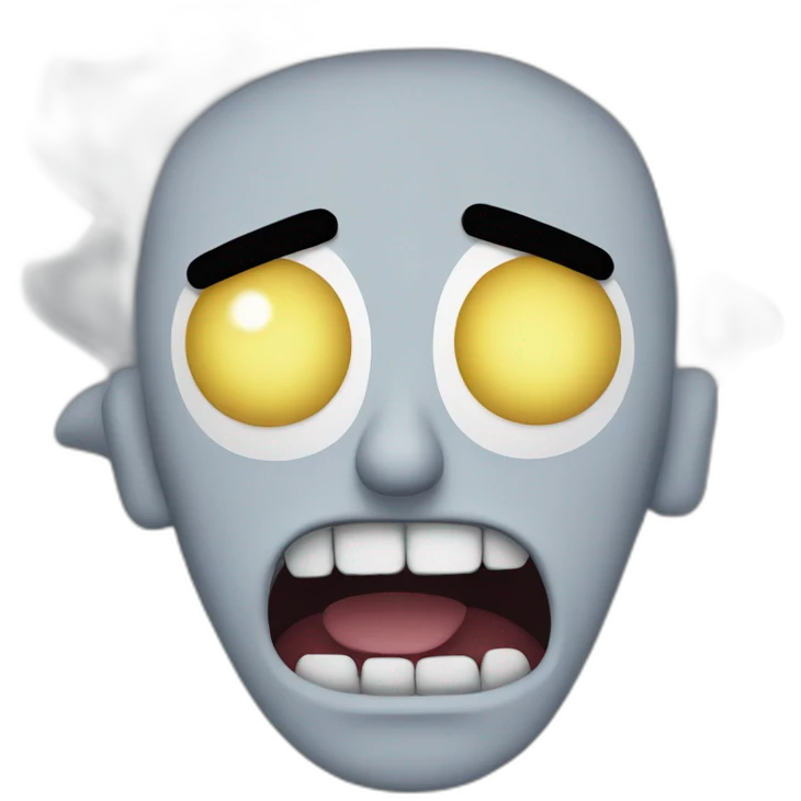 Rick from Rick and Morty angry  emoji
