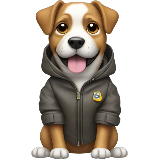 dog in a jacket emoji