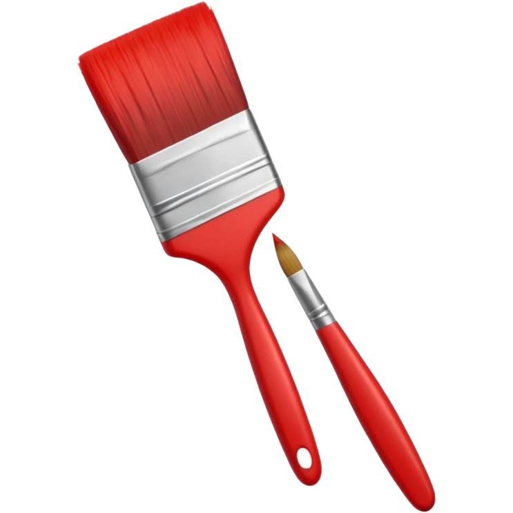Red line painting brush emoji