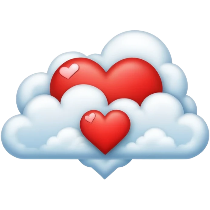 right anger bubble question cloud with heart red in the cloud emoji
