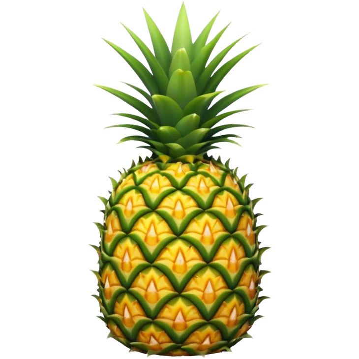 Pineapple with flowers emoji