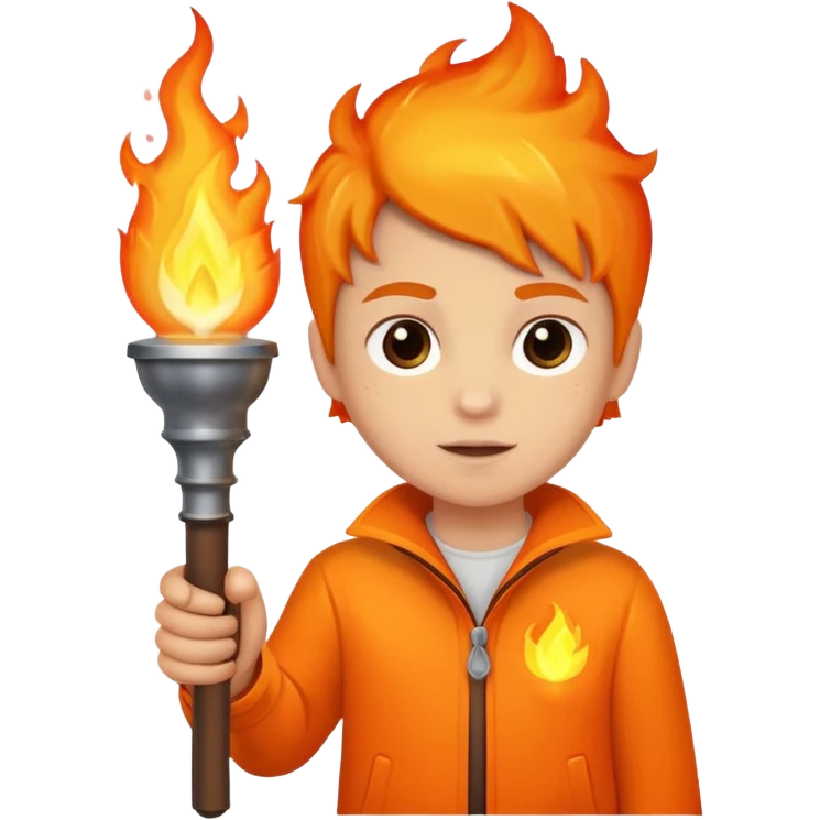 kid The torchbearer emoji