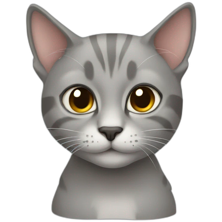 Gato gris emoji