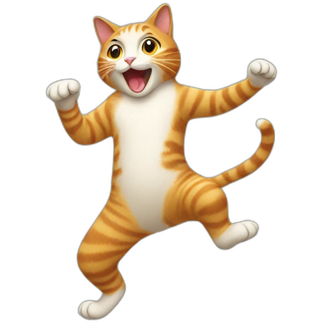 Cat dancing emoji